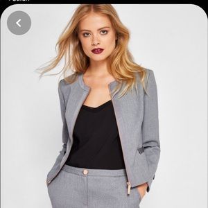 Ted Baker London gray Blazer- size 1